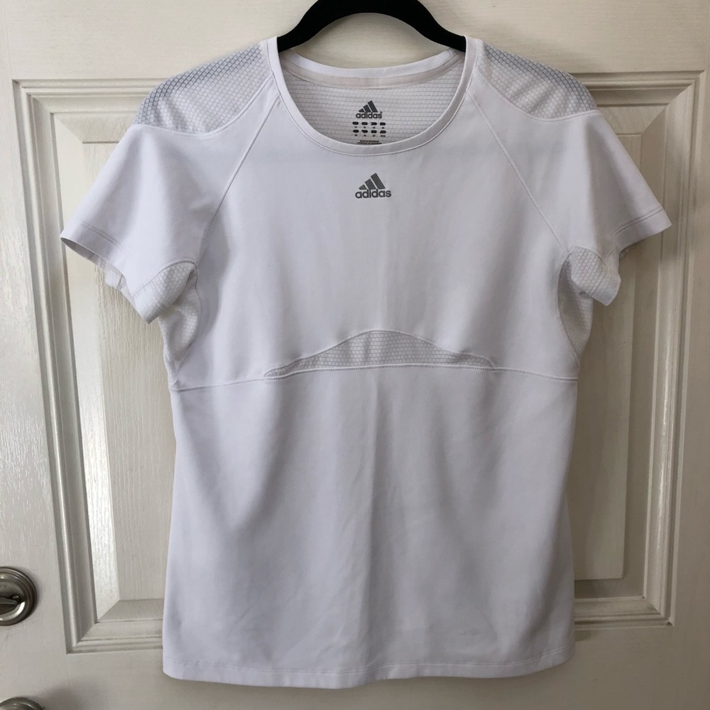 Adidas mesh panel workout t-shirt